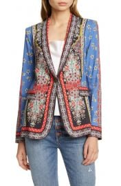 Alice   Olivia Macey Mix Print Blazer   Nordstrom at Nordstrom